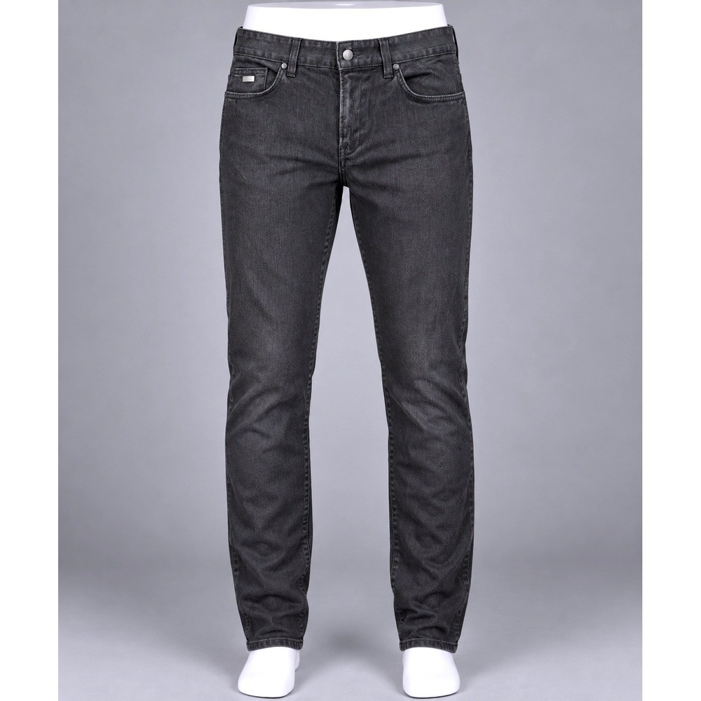 Hugo Boss Maine Jeans Men 34/32 Black Excellent Slim Fit Stretch Denim